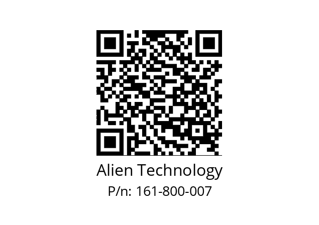   Alien Technology 161-800-007