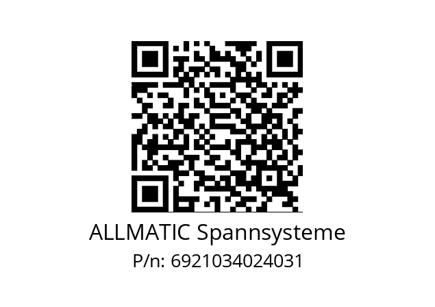   ALLMATIC Spannsysteme 6921034024031