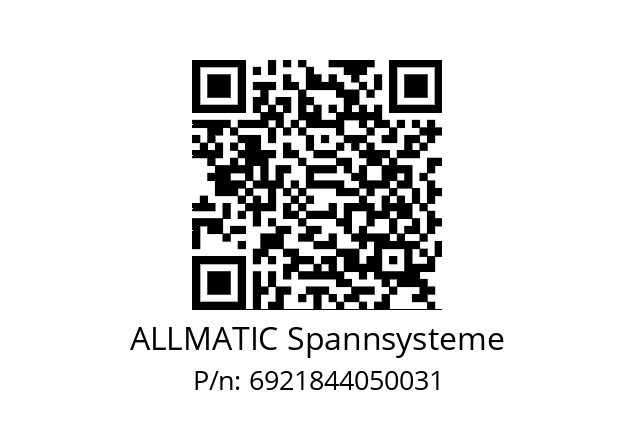   ALLMATIC Spannsysteme 6921844050031