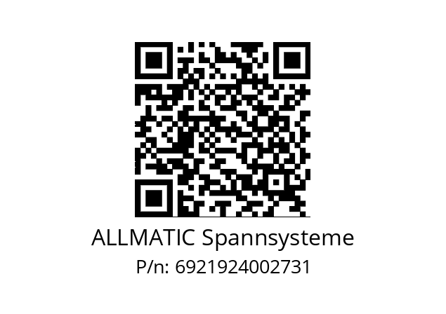   ALLMATIC Spannsysteme 6921924002731