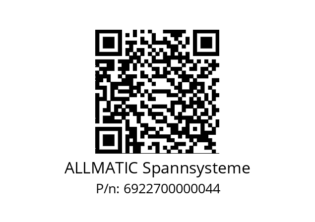   ALLMATIC Spannsysteme 6922700000044