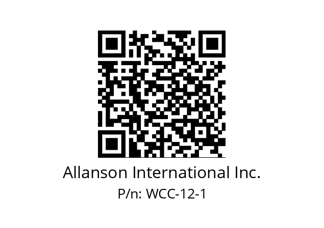   Allanson International Inc. WCC-12-1