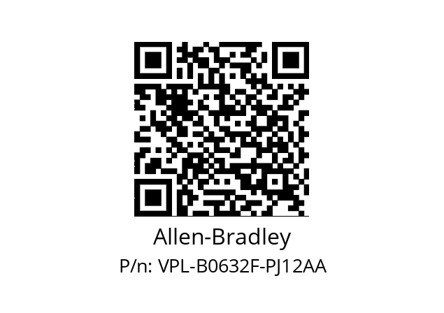   Allen-Bradley VPL-B0632F-PJ12AA