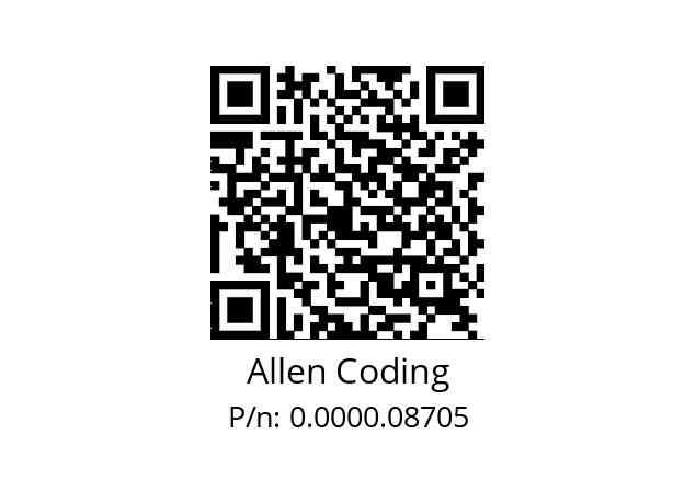   Allen Coding 0.0000.08705