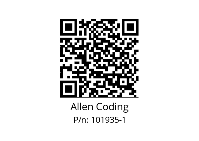   Allen Coding 101935-1