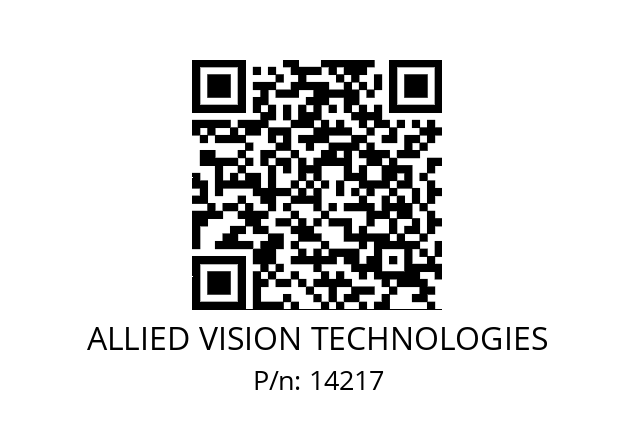   ALLIED VISION TECHNOLOGIES 14217