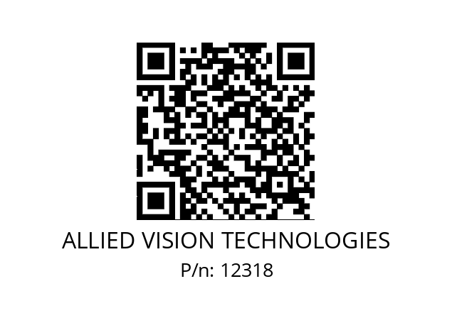   ALLIED VISION TECHNOLOGIES 12318