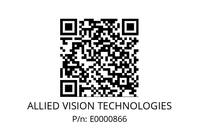   ALLIED VISION TECHNOLOGIES E0000866