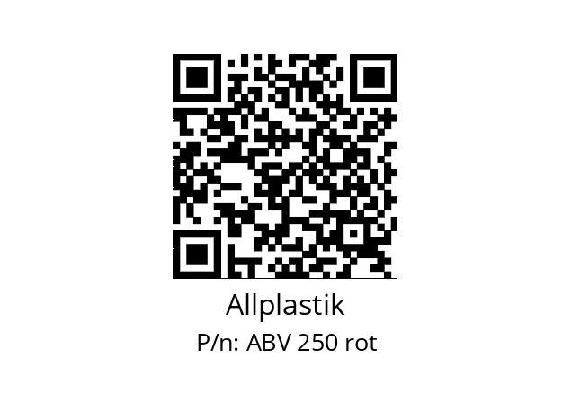   Allplastik ABV 250 rot