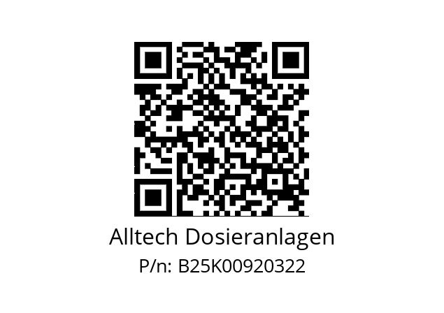   Alltech Dosieranlagen B25K00920322