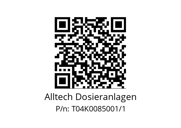   Alltech Dosieranlagen T04K0085001/1