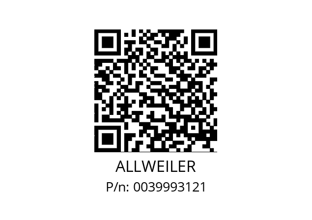   ALLWEILER 0039993121