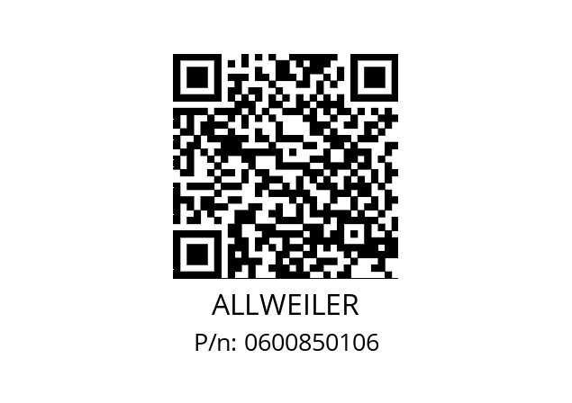   ALLWEILER 0600850106