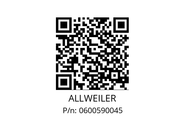   ALLWEILER 0600590045