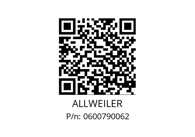   ALLWEILER 0600790062