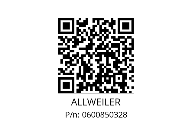   ALLWEILER 0600850328