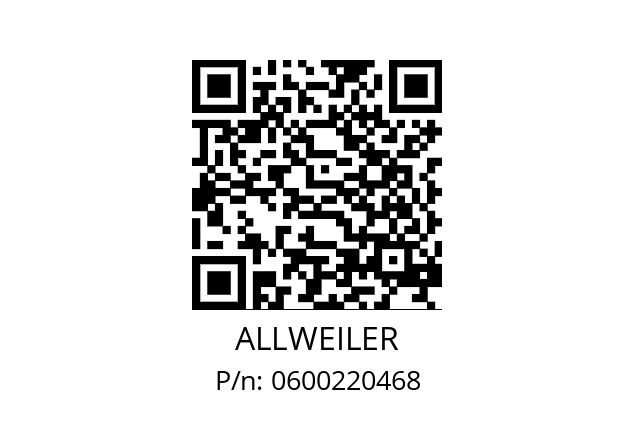   ALLWEILER 0600220468