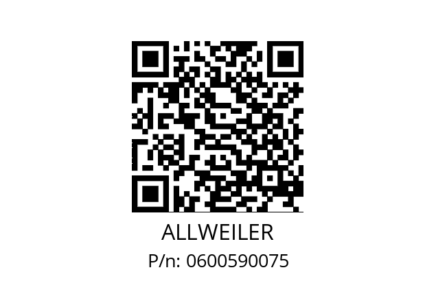   ALLWEILER 0600590075