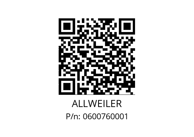   ALLWEILER 0600760001