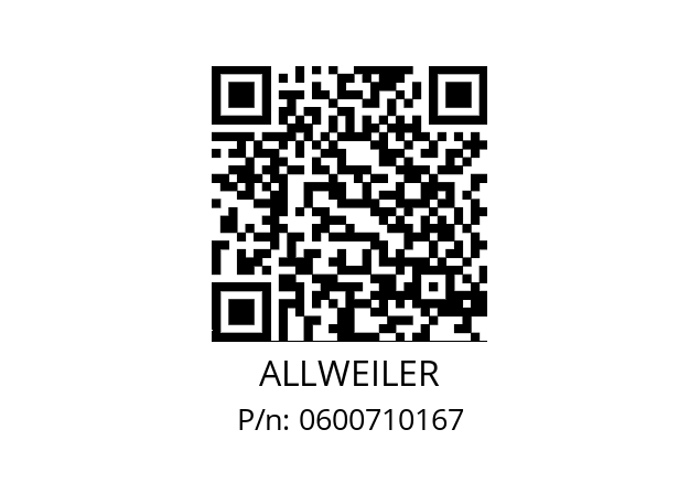   ALLWEILER 0600710167