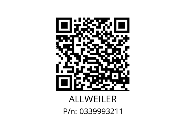   ALLWEILER 0339993211