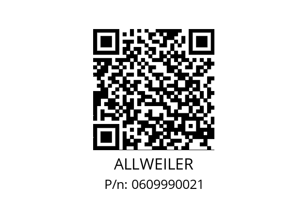   ALLWEILER 0609990021