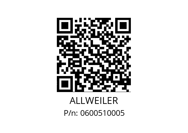   ALLWEILER 0600510005