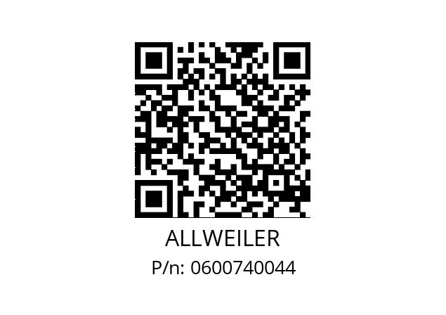   ALLWEILER 0600740044