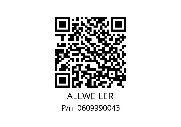   ALLWEILER 0609990043