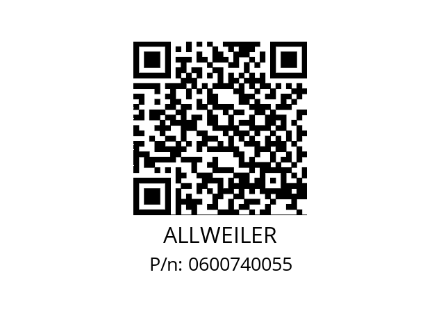   ALLWEILER 0600740055