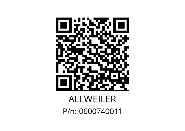   ALLWEILER 0600740011