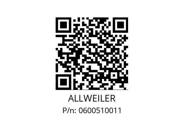   ALLWEILER 0600510011