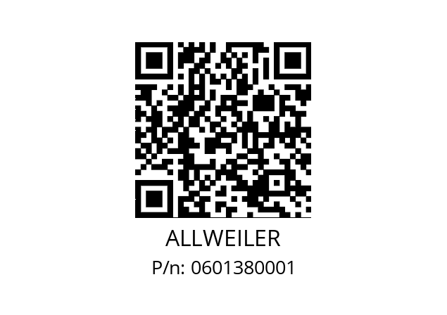   ALLWEILER 0601380001