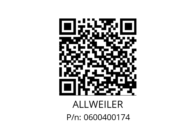   ALLWEILER 0600400174