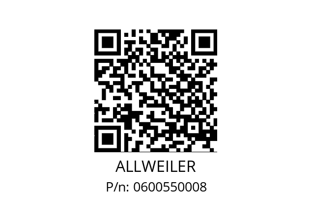   ALLWEILER 0600550008