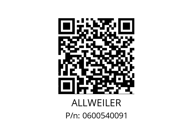   ALLWEILER 0600540091