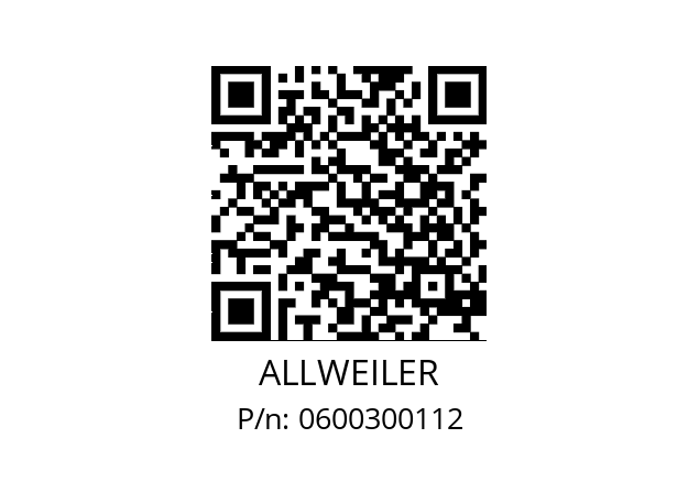   ALLWEILER 0600300112