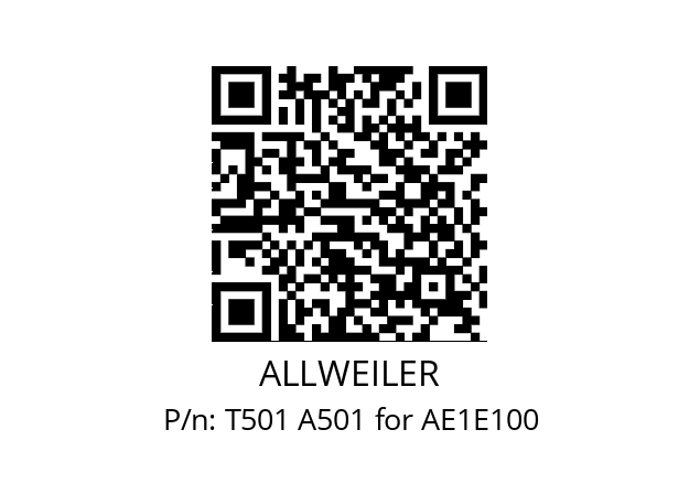   ALLWEILER T501 A501 for AE1E100