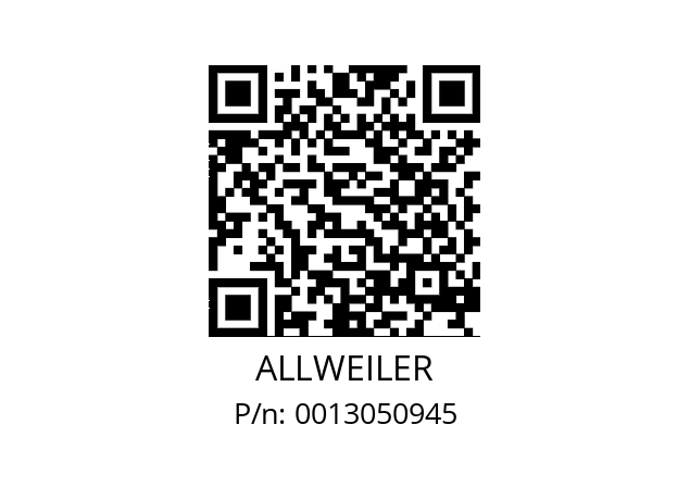   ALLWEILER 0013050945