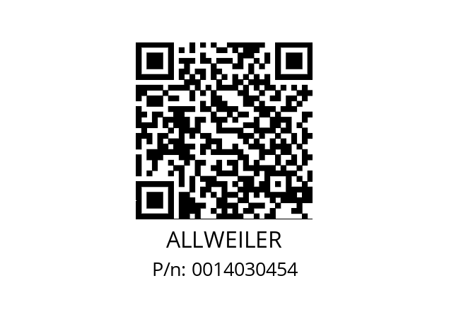   ALLWEILER 0014030454