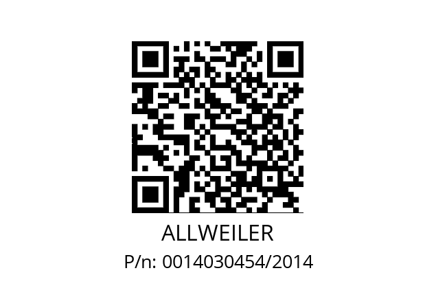   ALLWEILER 0014030454/2014