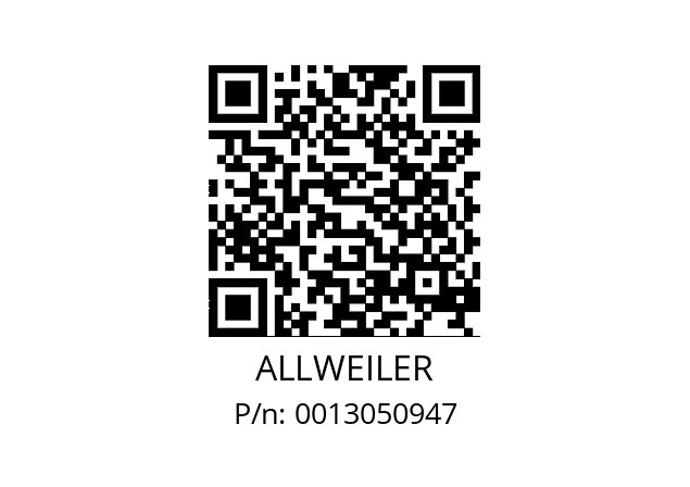   ALLWEILER 0013050947