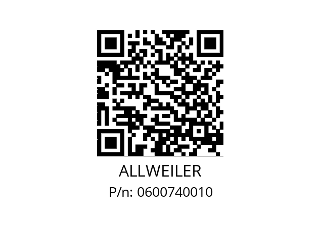   ALLWEILER 0600740010