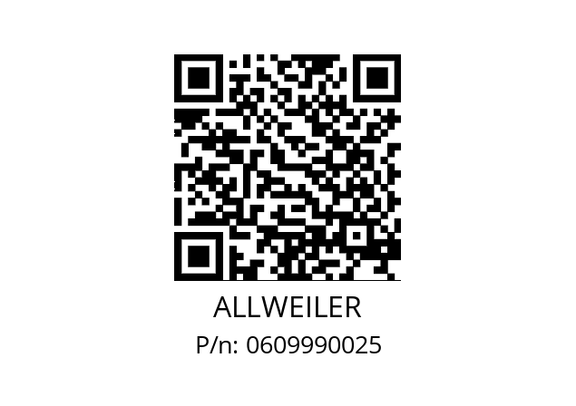   ALLWEILER 0609990025