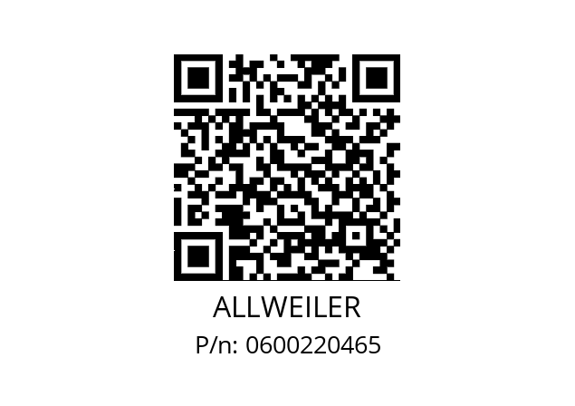  810864 ALLWEILER 0600220465