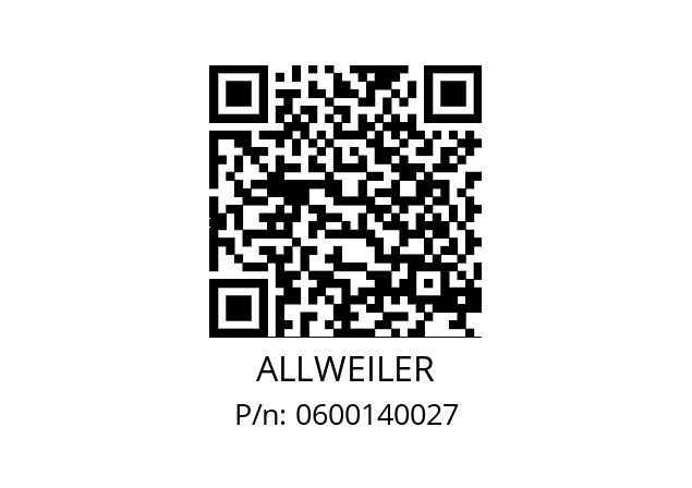   ALLWEILER 0600140027