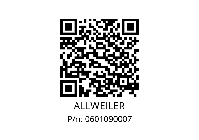   ALLWEILER 0601090007