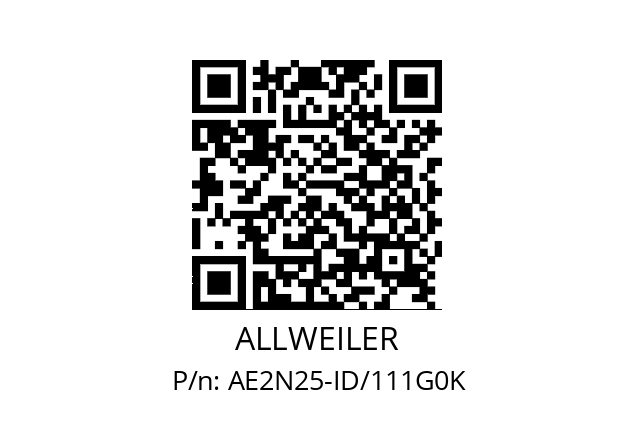   ALLWEILER AE2N25-ID/111G0K