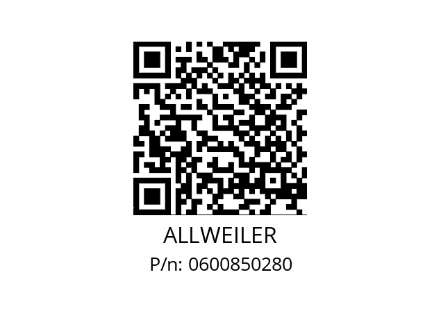   ALLWEILER 0600850280