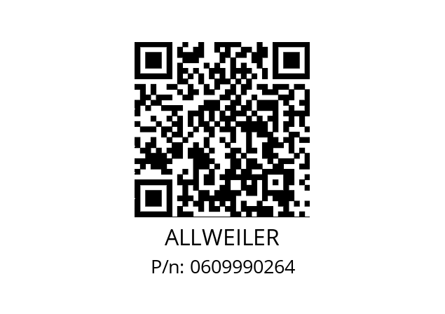   ALLWEILER 0609990264